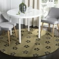thumbnail image 2 of SAFAVIEH Soho Liam Floral Wool Area Rug, Sage/Black, 6' x 6' Round, 2 of 10