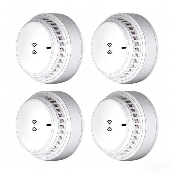 Smoke Alarm Detector, 3 Pack Photoelectric Fire Safety Sensor Alert with 85dB Loud Alarm, Battery Operated Fire Detector for Home House Office Hotel Warehouse Indoor Fire Protection