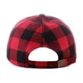 thumbnail image 5 of ZHOGXU Baseball Cap For Women And Men Plaid Print Wide Brim Adjustable Comfortable Fashion Hat For Outdoor Sports And Casual Daily Wear Red One Size, 5 of 6