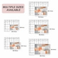 thumbnail image 6 of Orange Grey Geometric Outdoor Rug 4x6 Ft, Non Slip Washable Area Rug, Modern Abstract Color Blocks Patio Rugs Carpet Runner, Large Floor Mat for Indoor/Outdoor Deck Porch Camping, 6 of 8