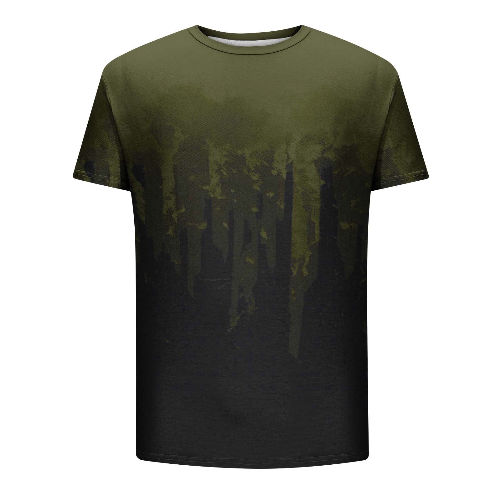 APEXFWDT Men's Big and Tall Summer Casual Graphic Print T