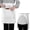 White, variant on Long Server Apron with 2 Pockets, Extra Long Tie, Lightweight Half Aprons for Men Women Waiter Waitress Chef
