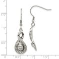 thumbnail image 2 of Stainless Steel Shepherd hook Polished Infinity Long Drop Dangle Earrings Measures 42x12mm Wide Jewelry for Women, 2 of 2