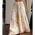 thumbnail image 3 of RDKTPXZ Women's Floral Palazzo Wide Leg Pants Elastic Waist, 1 Pack （S-XXL）, 3 of 6