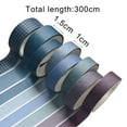 thumbnail image 6 of HEVIRGO 8 Rolls/Box Washi Tape Adhesive Convenient Solid Colors Decorative Students School Scrapbook Stickers for Decorating Blue, 6 of 8