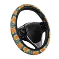 thumbnail image 6 of Uorisanigo Hibiscu Auto Wheel Cover for Women Modern Car Steering Wheel Protector for Winter Breathable Fuzzy Steering Wheel Cover with Elastic Edge Novelty Car Accessories Gift for Sister, 6 of 8