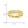 thumbnail image 6 of Auriga Fine Jewelry 10K Yellow Gold 5mm Double Milgrain Comfort Fit Wedding Band for Women Size 9.5, 6 of 6
