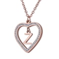thumbnail image 2 of Collar de Mujer Corazón con Inciales LuckyLy, Modelo Adina rosa UNITALLA, 2 of 7