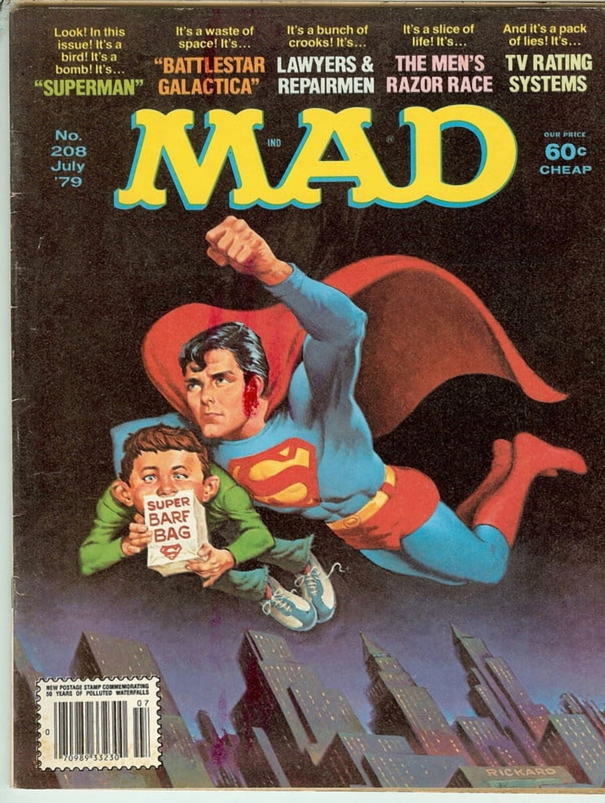 MAD Magazine Vintage Collectible #208 JULY 1979