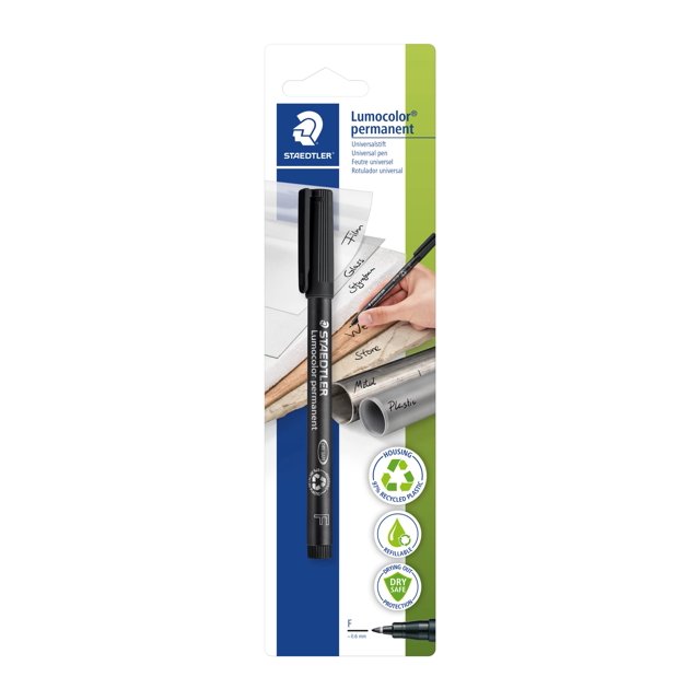 Marcador STAEDTLER Lumocolor 318-9 BKDA 0.6mm Punta F Negra