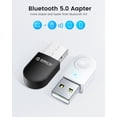 thumbnail image 4 of Adaptador USB Bluetooth 5.0 de ORICO, miniratón inalámbrico, receptor de audio y música, transmisor para PC, altavoz, ratón, portátil, 4 of 5