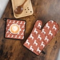 thumbnail image 5 of Repeat Chihuahua Kitchen Oven Mitt and Pot Holder Sets 2 Pcs for Baking, Cooking and Grilling, Heat Resistant Up To 392 °F, 5 of 7
