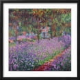 thumbnail image 2 of Art.com The Artist's Garden At Giverny, c.1900 Giclee Print by Claude Monet, Black Frame Wall Art, 21" x 21", 2 of 5