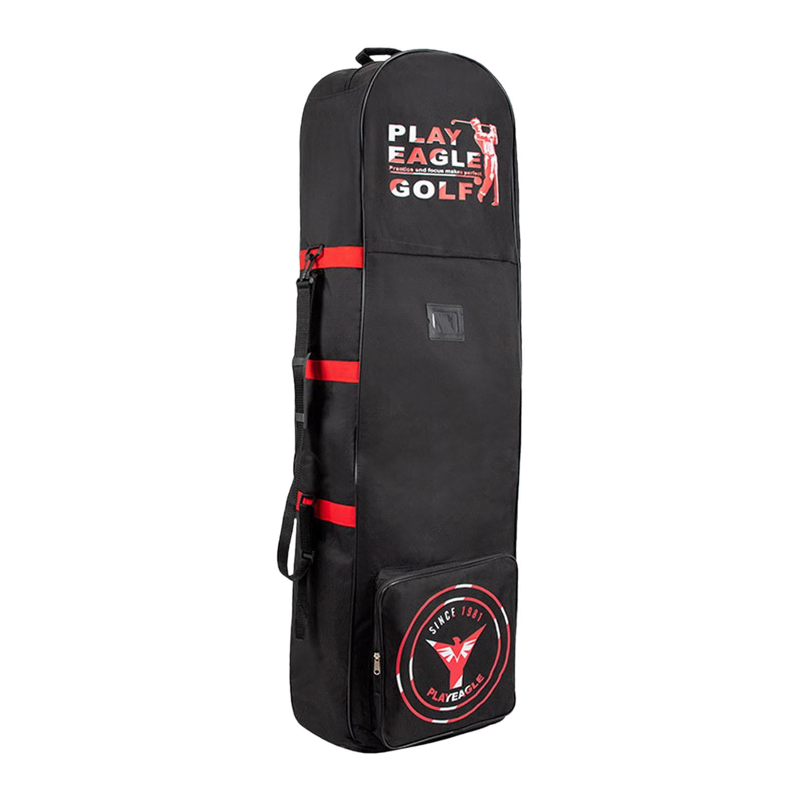 harayaa Airline Golf Travel Bag Golf Travel Cover Zipper Foldable Storage Bag Golf Clubs Red