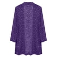 thumbnail image 5 of Tauxra Long Sleeve Top for Women with Mesh and Sequins, Solid Color Glitter Blouse for Parties and Casual Wear, 5 of 9