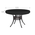 thumbnail image 2 of Outdoor Round Table Cover Waterproof UV-Resistant for 41 Inch Diameter Patio Tables - Heavy Duty Weatherproof Table Top Protector with Elastic Hem (Black)Only dust cover, 2 of 5