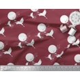 thumbnail image 2 of Soimoi Crepe Silk Fabric Bamboo Tree,Moon & Stork Bird Printed Fabric 1 Yard 42 Inch Wide, 2 of 3