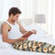 thumbnail image 5 of Fotbe Funny Chicken Pantalones de Pijama para Hombre, Pantalones de Dormir, Pantalones de Casa con Cintura Ajustable y Bolsillos-Small, 5 of 6