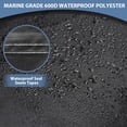 thumbnail image 7 of Boat Cover, 17-19ft Waterproof Trailerable Cover, Heavy Duty 600D Marine Grade Outboard Cover, UV Resistant for Bass Boat, Fits Bayliner V-Hull Tri-Hull Fishing Runabout Boat, Black, 7 of 7