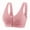 33-Pink, variant on YWDJ Push up Bras for Women Plus Size Front Closure Comfy Bras No Wires Lounge Bras Wide Strap Full Coverage Nursing Bras Wrap Comfortable Bras Padded Plus Size Comfy Solid Sleep Bras Coffee 3XL
