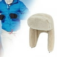 thumbnail image 6 of BLESIYA Winter Cycling Trapper Hats with Earmuffs Thermal Hat Lei Feng Winter Hat Winter Beige, 6 of 8