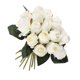 thumbnail image 2 of 18 cabezas de flores artificiales ramo de rosas flores falsas seda de plástico rosas artificiales rosas de seda falsa ramo de boda nupcial decoración del hogar Muyoka Hogar, 2 of 2