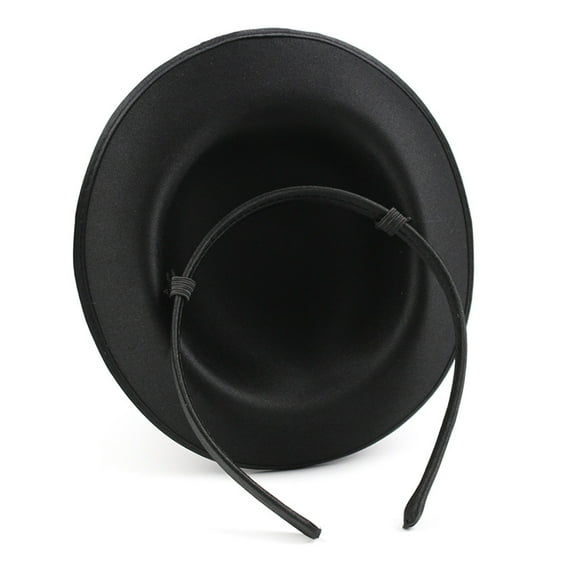 Elegant Magicians Hat Top Hat Headband for Unisex Fashion Accessory Stylish Lady Panama Hat Detail