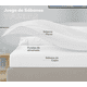 thumbnail image 2 of Sabanas Xtellar Lisas, Tamaño King Size, Color Blanco, 2 of 4