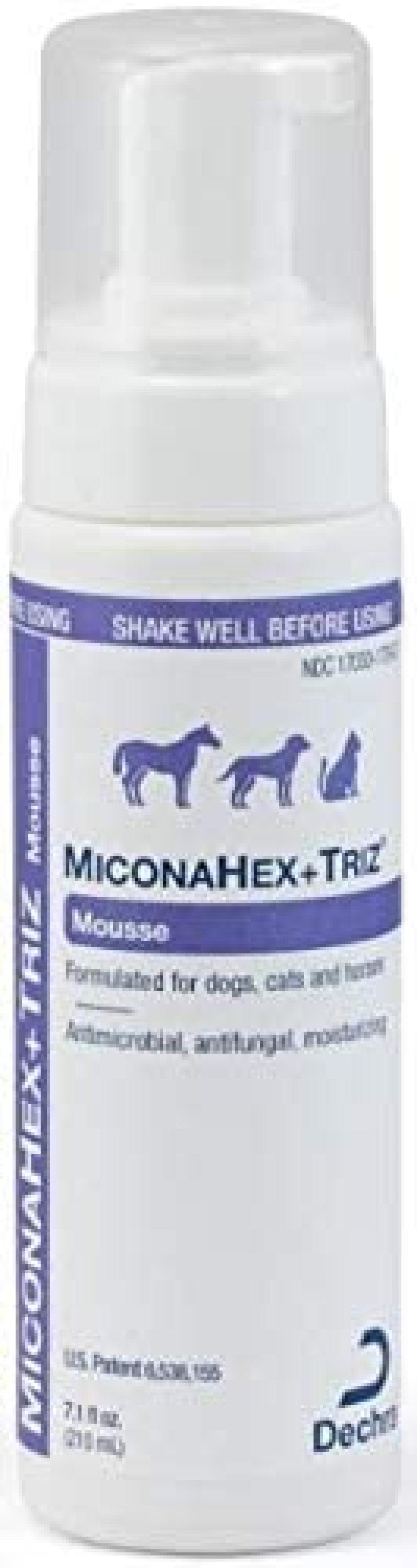 MiconaHex +Triz Mousse 7.1 ounces (200ml), Formulated for Dogs, Cats