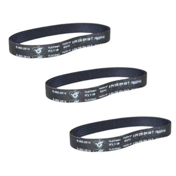 3Pk Cen-Tec Vacuum Grooved Belt Fits CPB100 Models