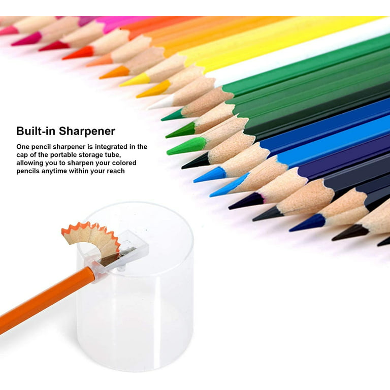24 Colored Pencils Pre-Sharpened Drawing Sketching School Kids Coloring Art Gift