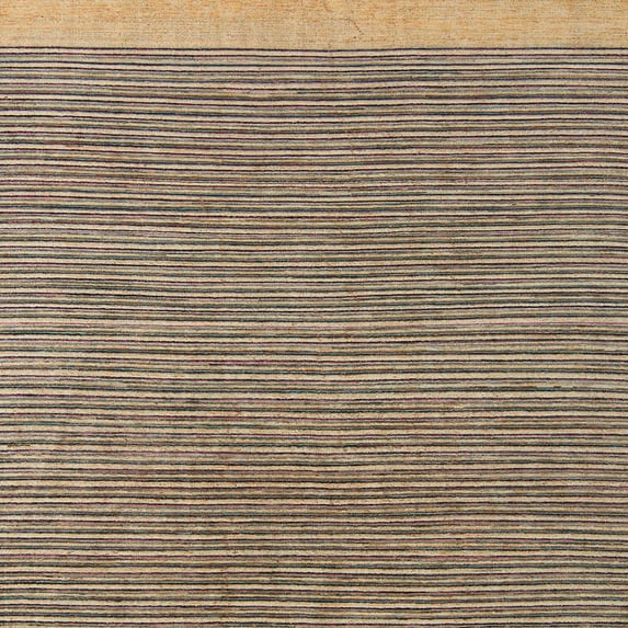 Ahgly Company Indoor Square Abstract Brown Abstract Area Rugs, 5' Square