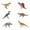 Multicolor, variant on 6 Pcs Mini Dinosaur Figures-Plastic Dinosaur Toys for Kids-Ideal Gifts-Dino Party Cake Toppers