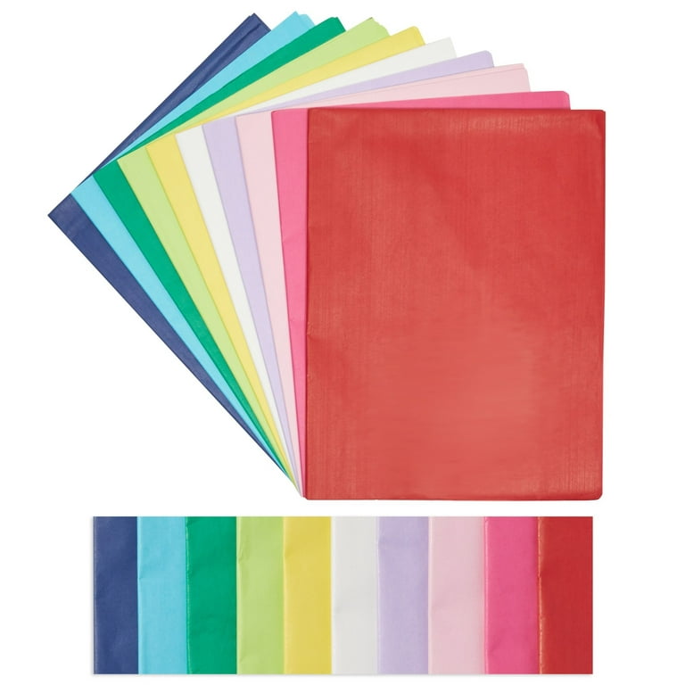 Assorted Pastel Colors Bulk Tissue Paper, 120 sheets - Tissue