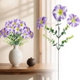 thumbnail image 2 of Artificial Morning Glory Trumpet Flower Single Stem for Outdoor Garden Patio Fence Window Decor, 2 of 9
