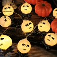 thumbnail image 5 of 1pc Halloween LED Ghost String Lights, Skull Face String Lights, Festive Party Décor, Plastic, 5 of 5