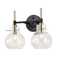 thumbnail image 3 of Warehouse of Tiffany Layla 14 Inch Clear Glass Design Wall Sconces with 2 Light, 3 of 6