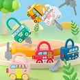 thumbnail image 3 of Vogacara Juguetes para niños, desbloqueo de coches, cerraduras educativas a juego para padres e hijos, juguete de ayuda para enseñanza preescolar para Juguetes Educativos Tipo 2 Vogacara FN010485-02, 3 of 6