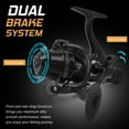 thumbnail image 4 of 9+1BB Speed Ratio Fishing Reel with Dual Brake System Smooth Spinning Reel with Dual Spool Interchangeable Handle Fishing Tackle, 4 of 8
