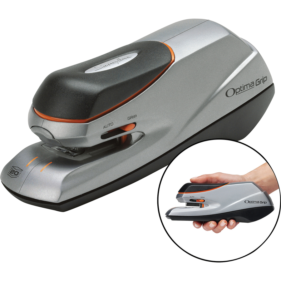 Assorted Colors Grip Reduced Effort Color May Vary SmartTouch Swingline Stapler S7066516B 20 Sheets
