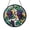 Acrylic 3.5 Inch, variant on Round Grape Vines Stained Glass Window Hanging, Fruit Vineyard Inspired Decor for Kitchen Spaces