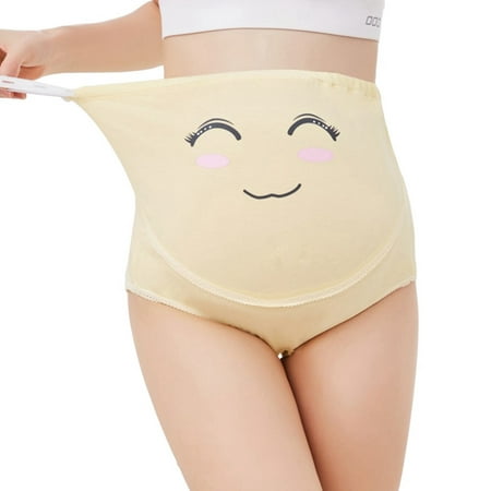 

Cotton Maternity High Waist Underwear Pregnant Women Cotton Panty (Yellow 2XL)