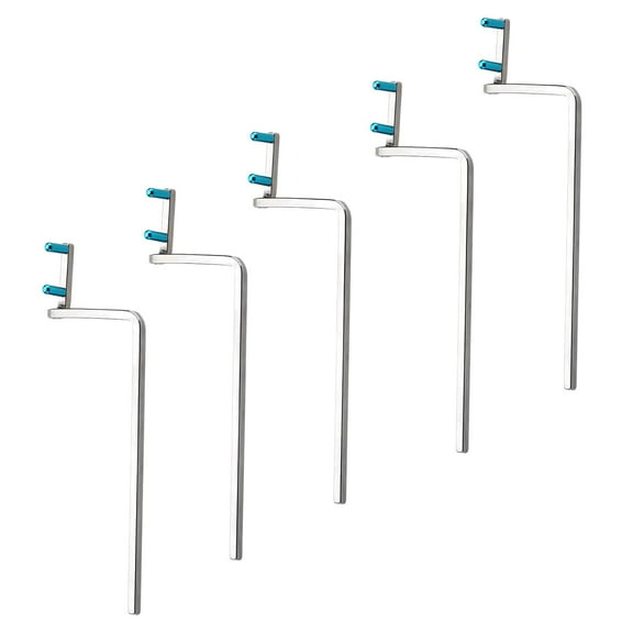 Dental Anterior Indicator Arms (Pack of 5): Dental X-Ray Sensor Holder BAI Style Blue Color-Coded, Autoclavable