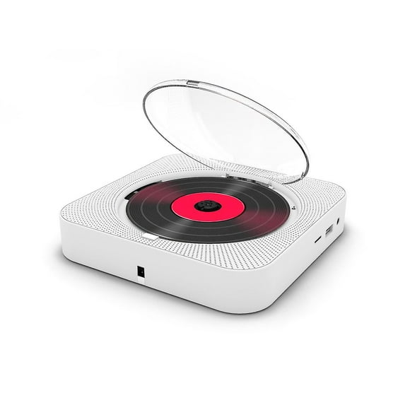 Portable Cd Player Bluetooth Speaker Stereo Cd Players Led Screen Wall Mountable Cd Music Player With Ir Remote Control Fm Radio