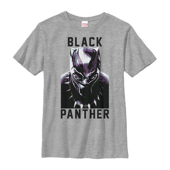Boy's Marvel Black Panther 2018 Portrait Graphic Tee Athletic Heather X Large