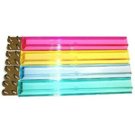 Multi-Color Acrylic Mahjong Mah Jongg Racks 18'' with 100 pcs Coins (5 Colors)