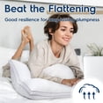 thumbnail image 4 of viewstar Pillows Juego de 2 almohadas tamaño Queen para dormir, almohadas Queen, paquete de 2 para dormir boca arriba, boca abajo o de lado, almohadas mullidas para cama con alternativa de plumón, lav, 4 of 5