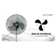 thumbnail image 4 of Kit De 2 Ventiladores 18in, 85w De Potencia, 3 Aspas Metal Estructura Negro Aspas Plateado Diámetro 18, 4 of 5