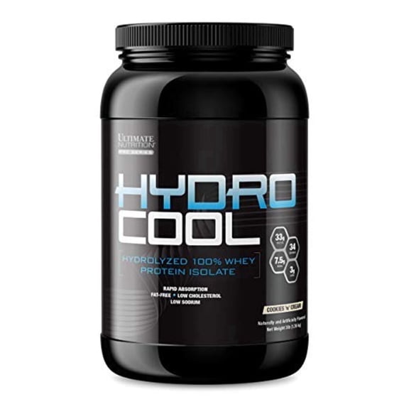 Ultimate Nutrition HydroCool Hydrolyzed Whey Protein Isolate Powder - Rapid Absorption with No Bloating, Chocolate Crème