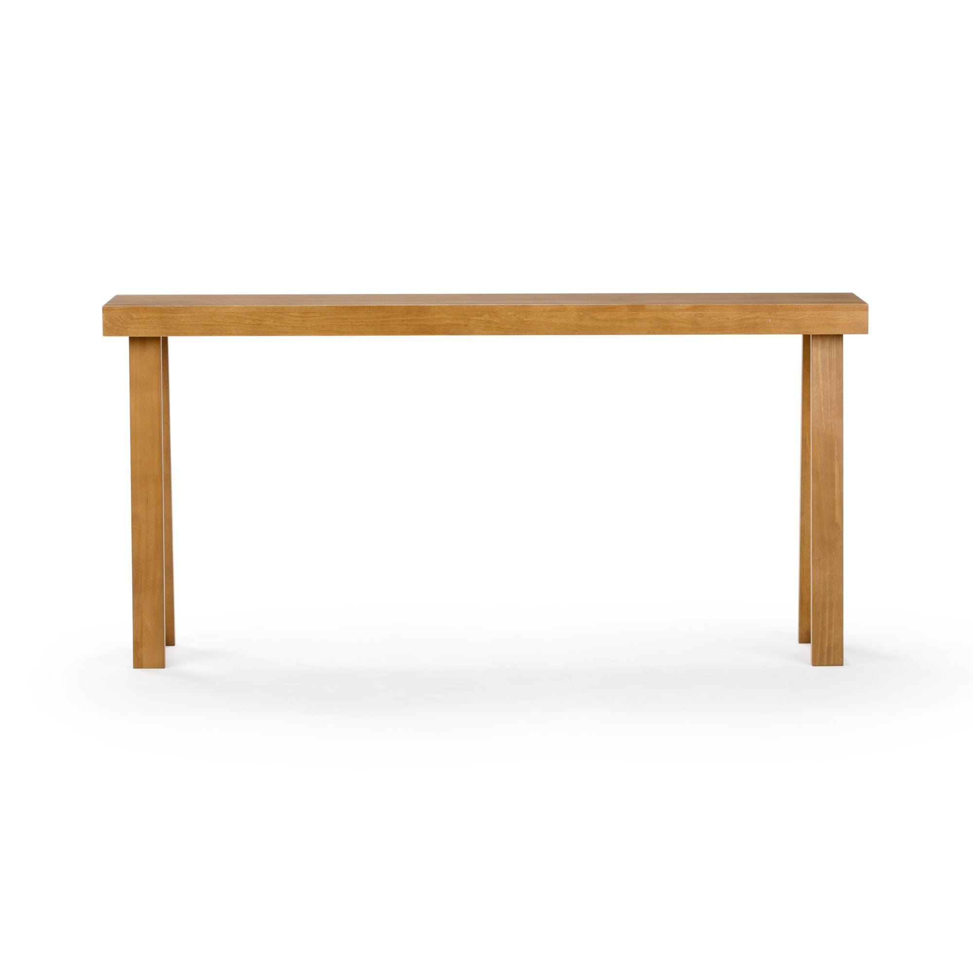 Plank+Beam Solid Wood 66" Console Table, Classic Entryway Table, Narrow Foyer Table